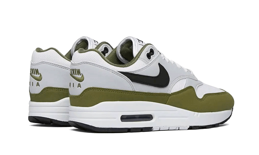 Air Max 1 White Black Medium Olive - FD9082-102