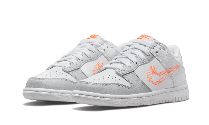 Dunk Low 3D Swoosh White Grey - DR0171-100