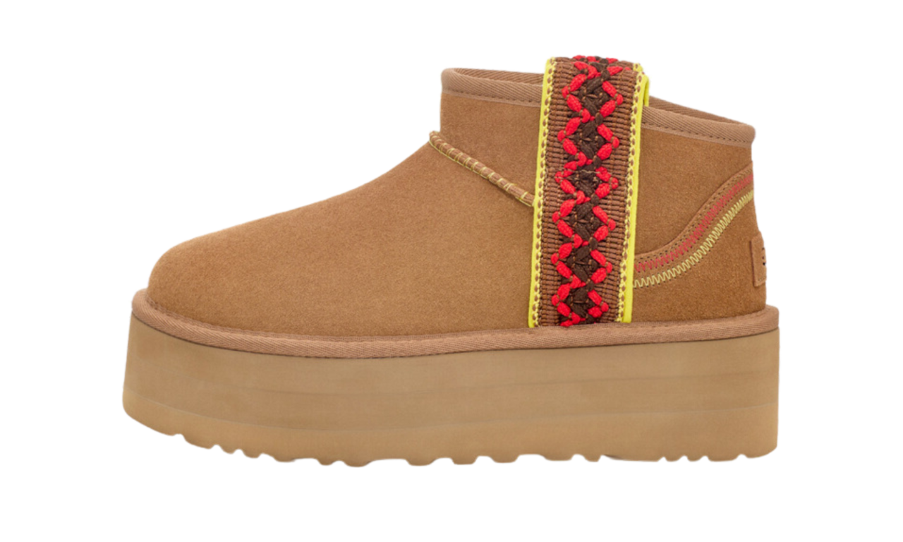 UGG Classic Ultra Mini Braid Boot Chestnut