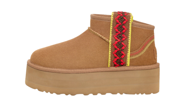 Uggs Classic Ultra Mini Braided Boots Chestnut