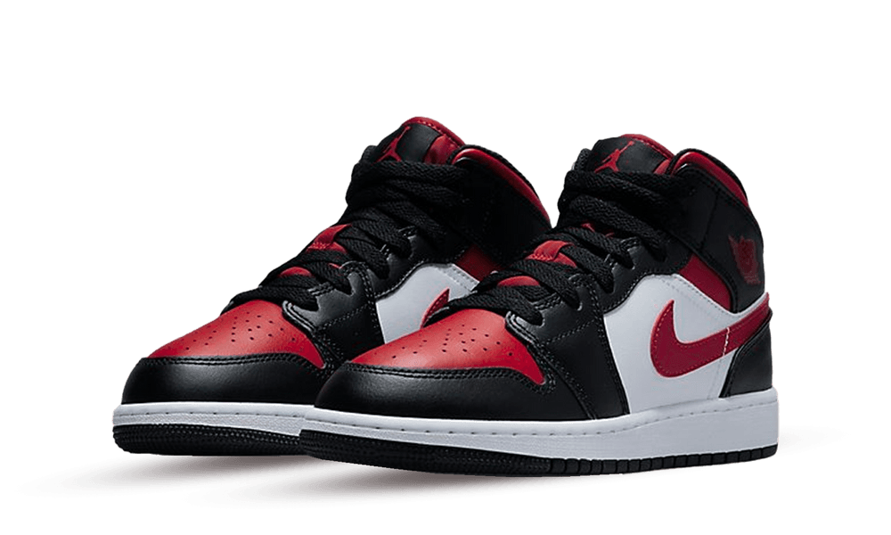 Nike Air Jordan 1 Mid Alternate Bred Toe