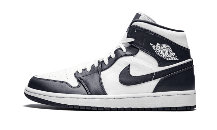 Nike Air Jordan 1 Mid White Metallic Gold Obsidian