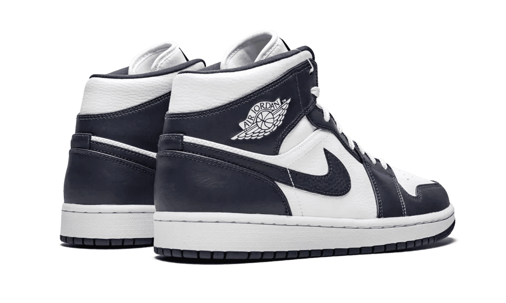 Nike Air Jordan 1 Mid White Metallic Gold Obsidian