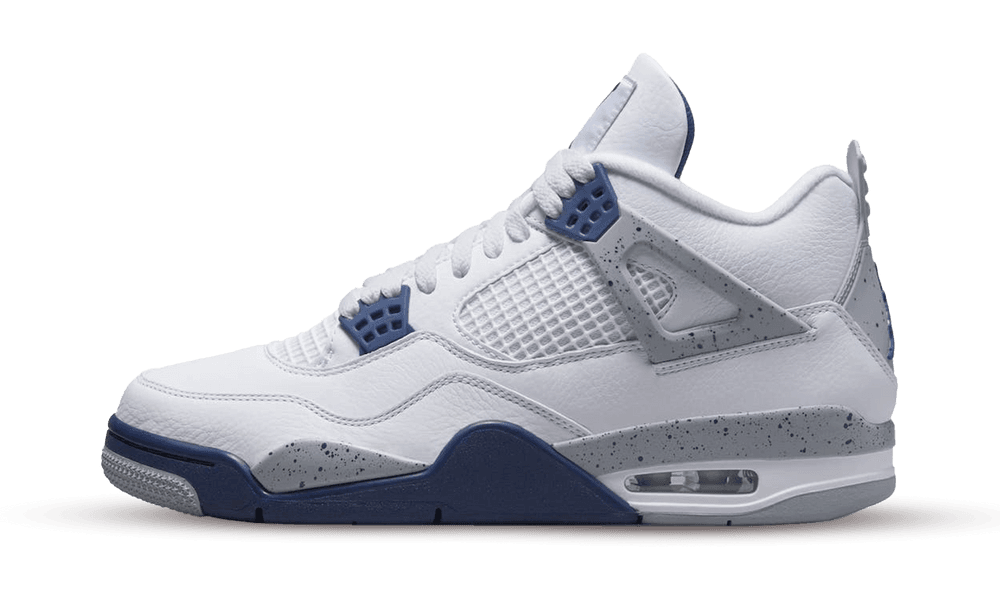 Nike Air Jordan 4 Retro White Midnight Navy